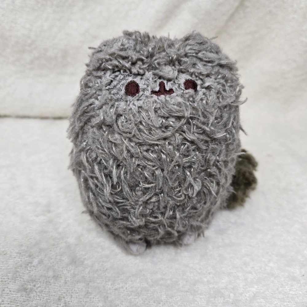 Pusheen Stormy Small 6" Plush Toy Grey Shaggy Textured Fur